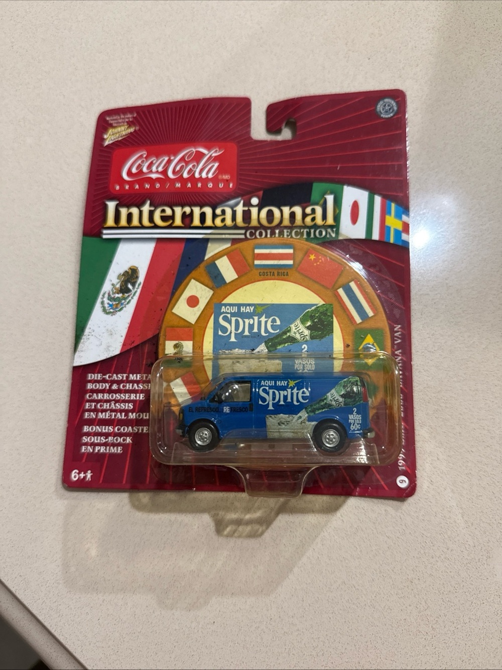 Coca Cola Blue Sprite Die-Cast International Collection Toy Van
